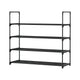 Artiss Shoe Rack 4-tier 16 Pairs Stackable Black – view 3 - Auzzistore