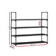 Artiss Shoe Rack 4-tier 16 Pairs Stackable Black – view 4 - Auzzistore