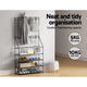 Artiss Shoe Rack Hall Tree 16 Pairs Black – view 8