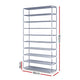 Artiss Shoe Rack Cabinet Stackable 10-Tier Grey – view 4 - Auzzistore