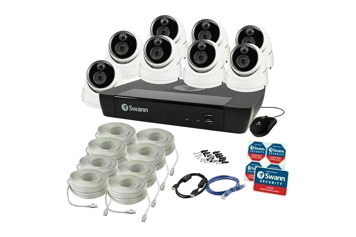 Swann Master Series 16 Channel NVR with 8 x 4K Ultra HD Security Camera System