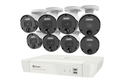 Swann Master Series 8 Channel NVR with 8 x 4K Spotlight Security Camera System