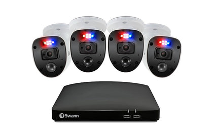 Swann Enforcerâ„¢ 4 Channel DVR with 4 x 1080p Full HD Security Cameras System (SWDVK-446804SL)