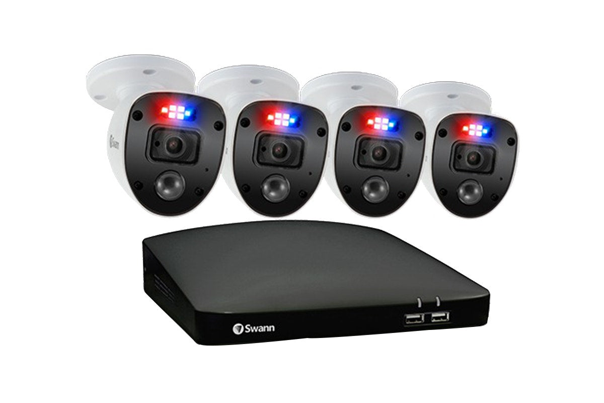 Swann Enforcerâ„¢ 4 Channel DVR with 4 x 1080p Full HD Security Cameras System (SWDVK-446804SL)