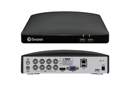 Swann Home 8 Channel 2K DVR 6 x Camera Security System with Mic and 256GB SD Card