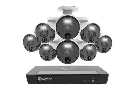 Swann Master Series 16 Channel NVR with 8 x 4K HD Security Camera System - Auzzistore