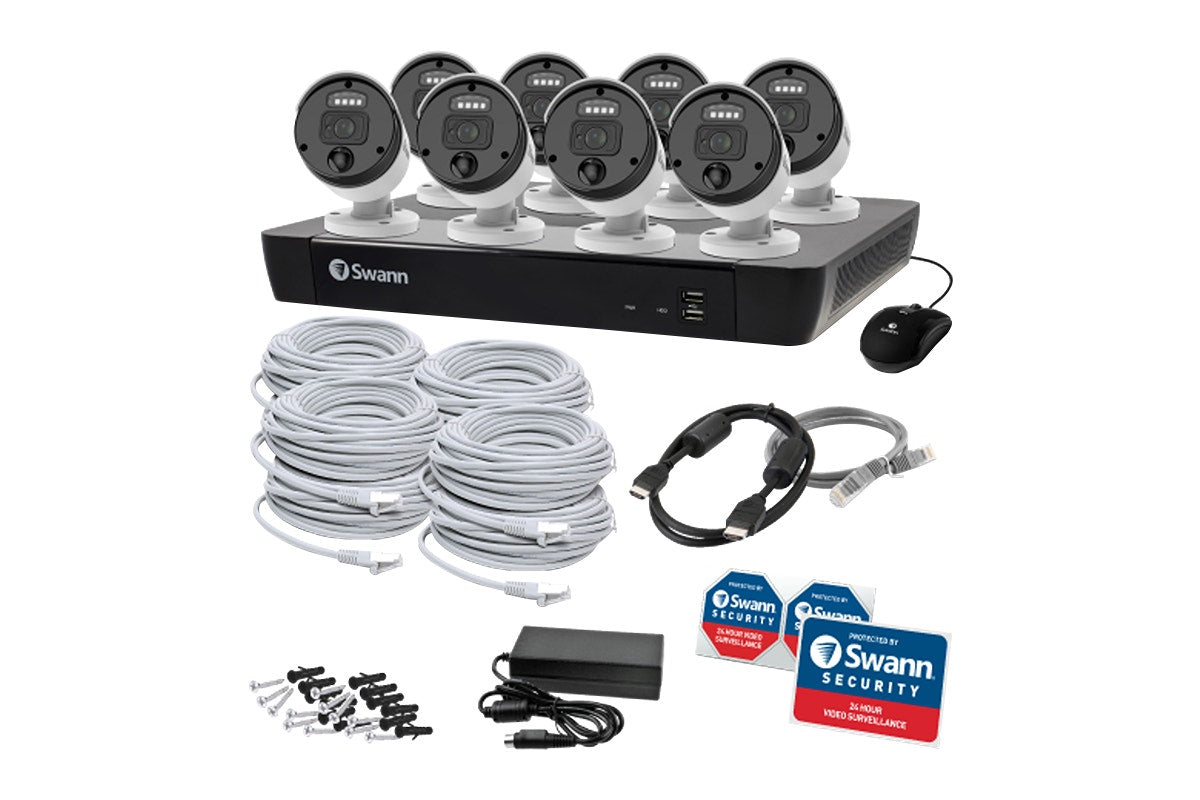 Swann Master Series 16 Channel NVR with 8 x 4K HD Security Camera System