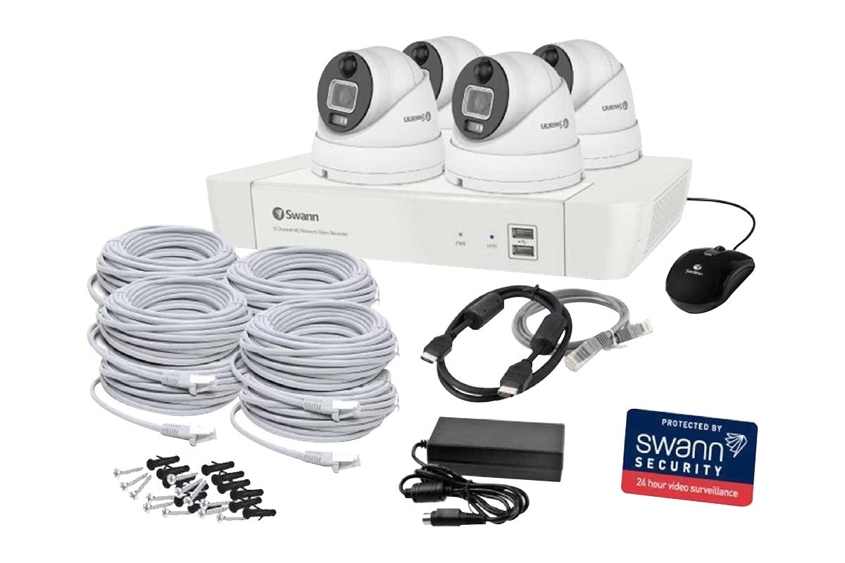 Swann Master Series 8 Channel NVR with 4 x 4K HD Security Camera System