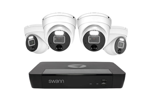 Swann 8 Channel 4 x 6K 12MP Mega HD NVR Security Camera System - Auzzistore