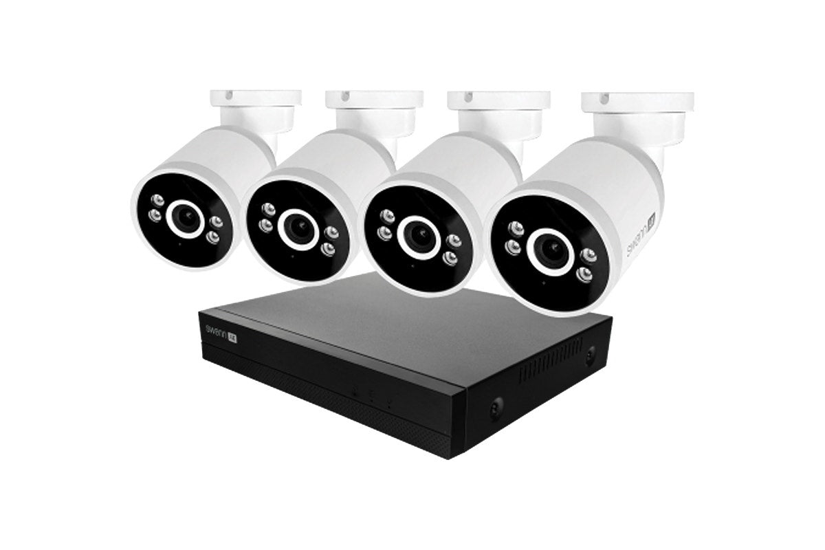 Swann AdvancedX™ Wired NVR 8 Channel 4 x 4K Security Camera System with 24/7 Recording