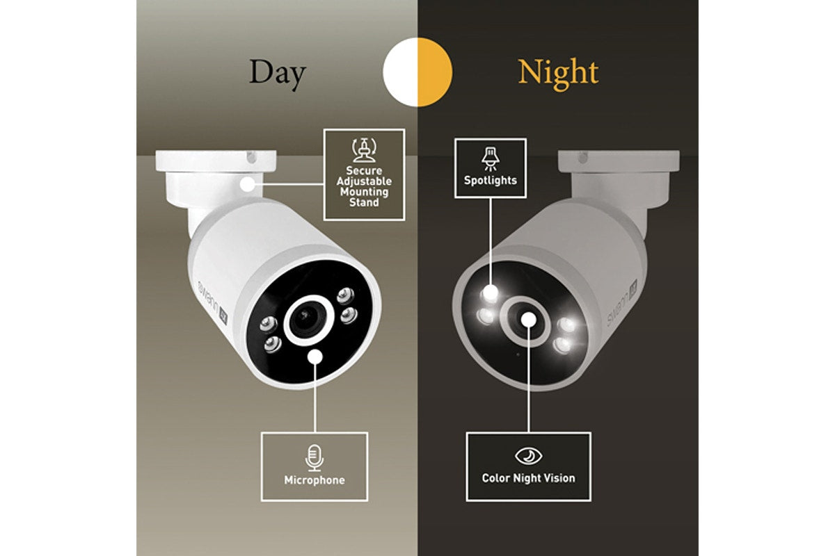 Swann AdvancedX™ Wired NVR 8 Channel 4 x 4K Security Camera System with 24/7 Recording