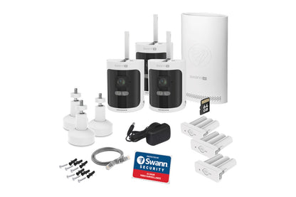Swann AllSecure 4K Wireless Security Kit with 3 x Wire-Free Cameras & NVR Tower (SWNVK-AS4K800SD3)