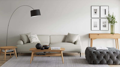 Brosa Seta 4 Seater Sofa - Seashell White