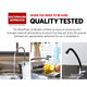 Cefito Kitchen Mixer Tap Mixer Rectangle Sink Faucet Basin Laundry Black – view 4