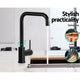 Cefito Kitchen Mixer Tap Mixer Rectangle Sink Faucet Basin Laundry Black – view 5