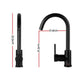 Cefito Kitchen Mixer Tap Mixer Round Sink Faucet Basin Laundry Black – view 2