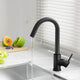 Cefito Kitchen Mixer Tap Mixer Round Sink Faucet Basin Laundry Black – view 7