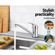 Cefito Kitchen Mixer Tap Mixer Long Spout Sink Faucet Basin Laundry Chrome – view 5