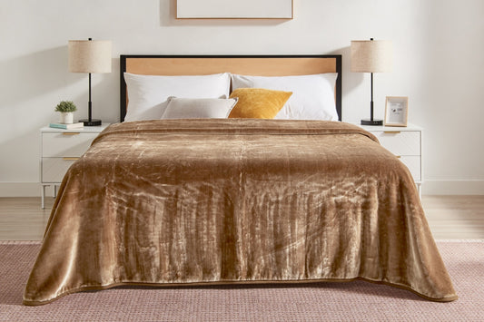 Trafalgar Mink Blanket - Pecan