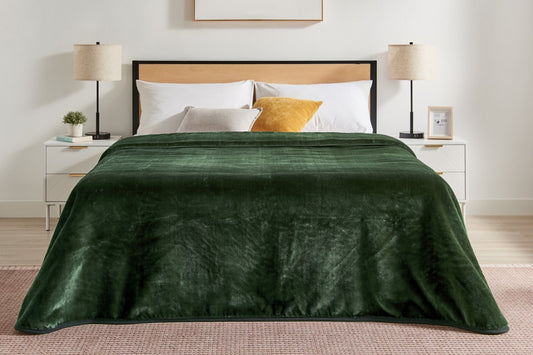 Trafalgar Mink Blanket - Sea Kelp