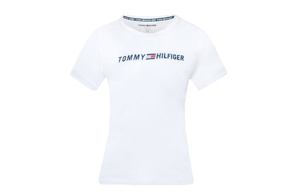 Tommy Hilfiger Sport Women's Short Sleeve Embroidered Logo T-Shirt (White, Size XXL)