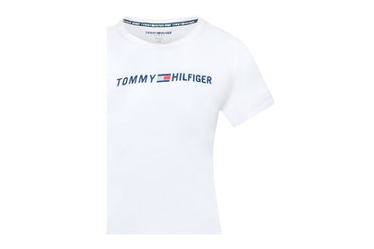 Tommy Hilfiger Sport Women's Short Sleeve Embroidered Logo T-Shirt (White, Size XXL)