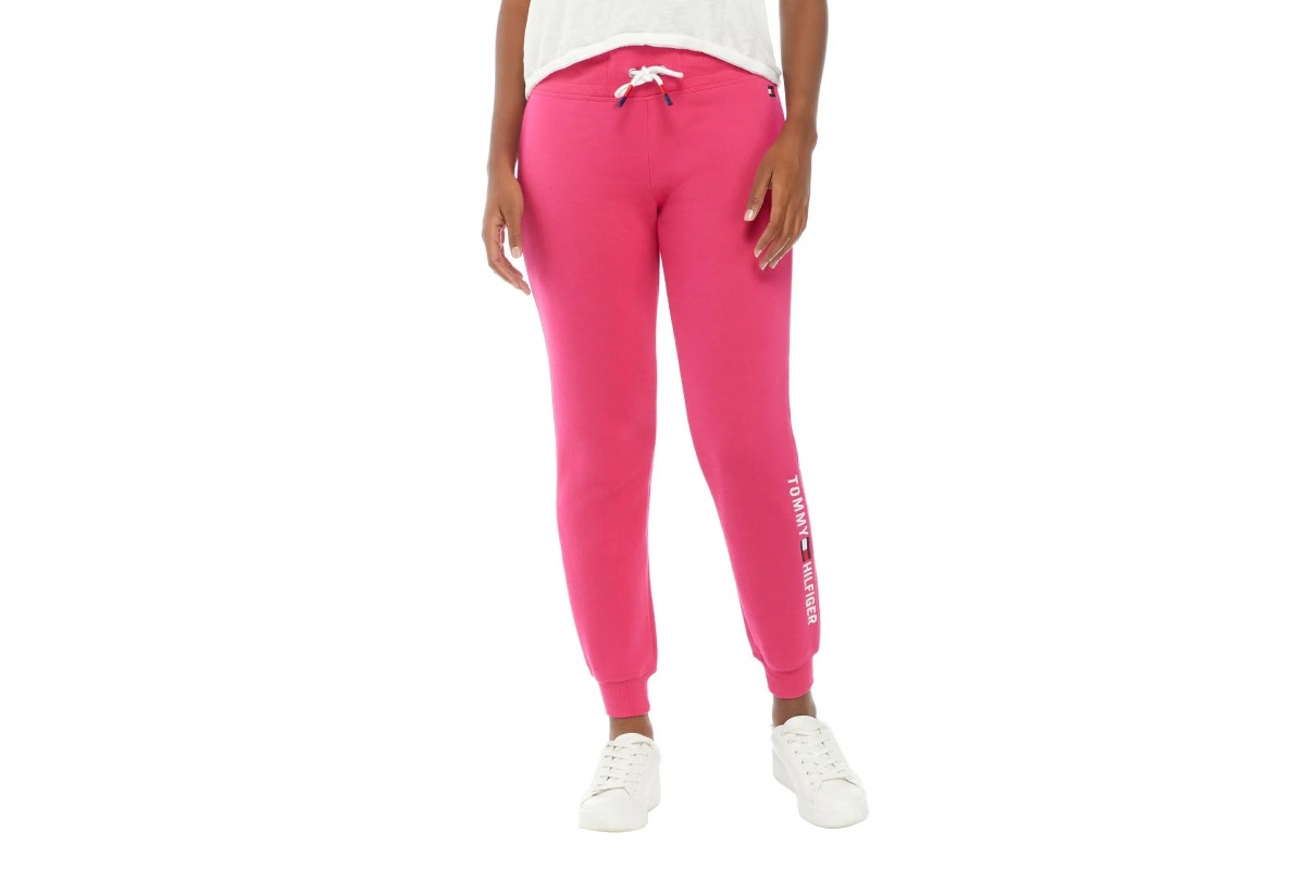 Tommy Hilfiger Sport Women's Embroidered Logo Jogger (Pink, Size XS)