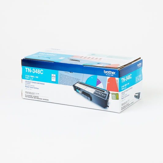 Compatible Premium TN348C  Cyan Toner 6k  - for use in Brother Printers