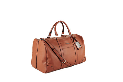 Tony Bianco Vegan Leather â€œSterlingâ€ Large Overnight Duffle Bag  - Tan) - PETA Approved