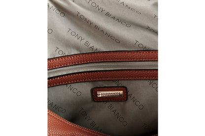 Tony Bianco Vegan Leather â€œSterlingâ€ Large Overnight Duffle Bag  - Tan) - PETA Approved