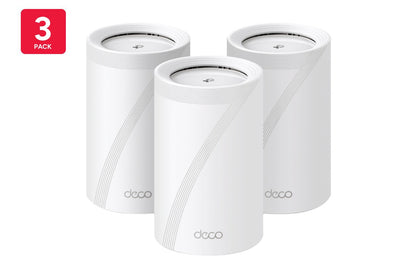 TP-Link Deco BE65 BE11000 Tri-Band Whole Home Mesh WiFi 7 System  - 3 Pack)