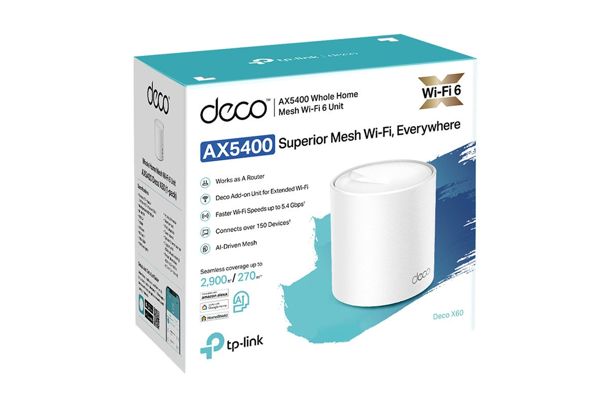 TP-Link Deco X60 AX5400 Whole Home Mesh Wi-Fi 6 System