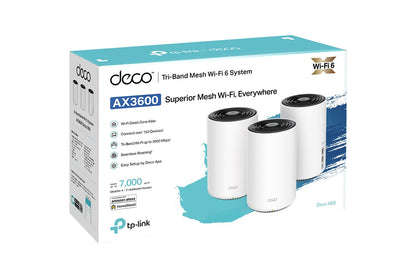 TP-Link Deco X68 AX3600 Whole Home Mesh Wi-Fi 6 System  - 3 Pack)