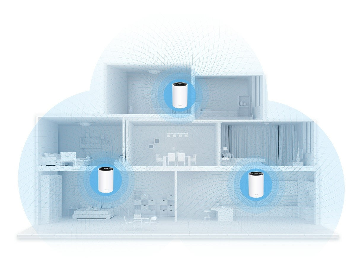 TP-Link Deco X68 AX3600 Whole Home Mesh Wi-Fi 6 System  - 3 Pack)