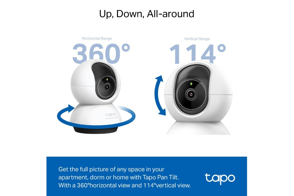 TP-Link Pan/Tilt AI Home Security Wi-Fi Camera (TC72)