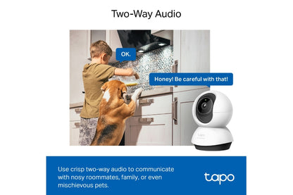 TP-Link Pan/Tilt AI Home Security Wi-Fi Camera (TC72)