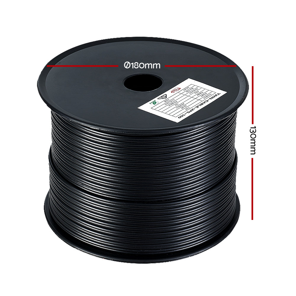 Giantz 2.5MM 100M Twin Core Wire Electrical Cable Extension Car 450V 2 Sheath – Auzzi Store