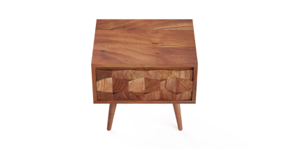 Brosa Thomas Bedside Table  - Dark Brown)