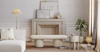 Brosa Totem Bench - Sesame Seed