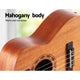 Alpha 26" Ukulele Natural Mahogany Tenor Beginner Gift w/ Carry Bag – view 5
