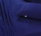 Elan Linen 100% Egyptian Cotton Vintage Washed 500TC Navy Blue 50 cm Deep Mega Queen Bed Sheets Set – view 4