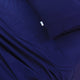 Elan Linen 100% Egyptian Cotton Vintage Washed 500TC Navy Blue 50 cm Deep Mega Queen Bed Sheets Set – view 7