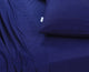Elan Linen 100% Egyptian Cotton Vintage Washed 500TC Navy Blue 50 cm Deep Mega Queen Bed Sheets Set – view 8