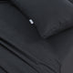 Elan Linen 100% Egyptian Cotton Vintage Washed 500TC Charcoal Single Bed Sheets Set – view 5