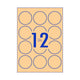 AVERY Label Rd Brn 60mm 12Up Pack of 15 – view 4