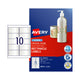 AVERY LaserLabel L7113 8mm 10Up Pack of 10