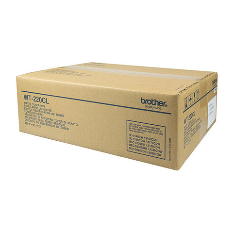 Brother WT220CL Waste Pack Toner Box for HL-3150CDN/3170CDW/MFC-9140CDN/9330CDW, 50,000 Pages Yield - Auzzistore