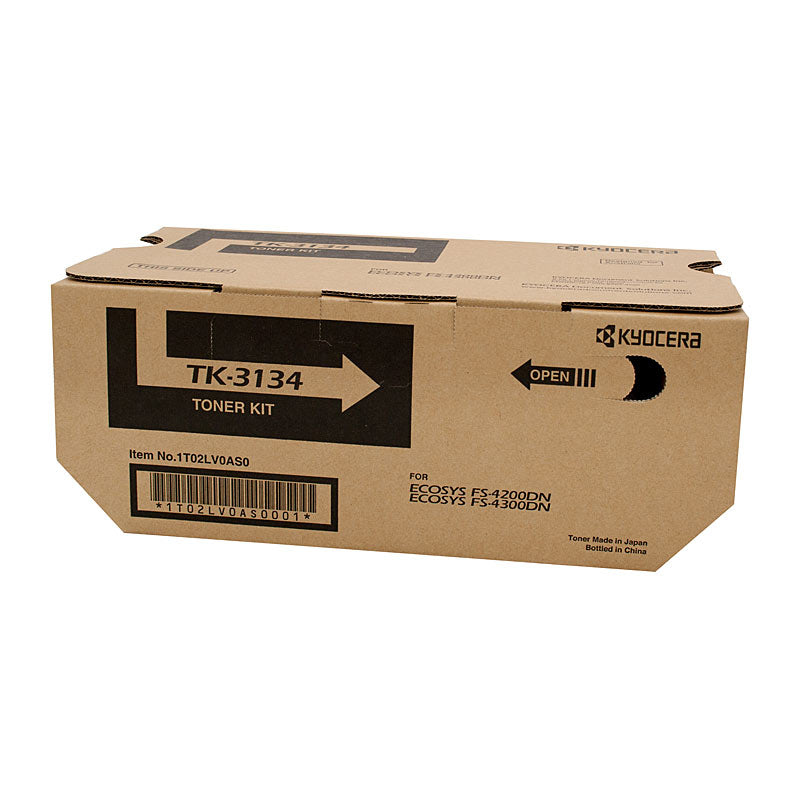 Kyocera TK3134 Black Toner Cartridge, 25,000 Pages, Compatible with FS4200DN, FS4300DN, M3560IDN, M3550IDN