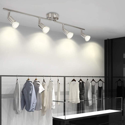 Modern 4 Light Track Lighting Kit LED (Chrome) – view 2
