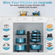 CARLA HOME Adjustable 8-Tier Pan Rack Pot Organizer for Kitchen Cabinet – view 7